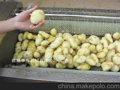供应山东华邦HB-1500根茎类蔬菜毛辊清洗去皮机