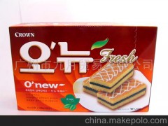 韩国食品、进口食品、韩国饼干、可拉奥绿茶蛋糕