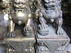 吉安铜狮子厂家、汇丰铜雕(图)