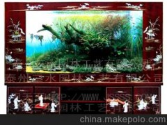 批发供应 水族器材 易趣中型玻璃生态鱼缸